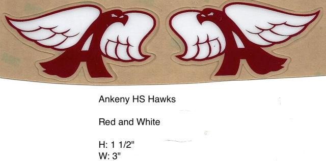 Ankeny Hawks Maroon and White